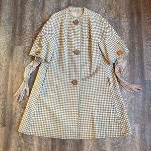 Vintage Houndstooth Coat